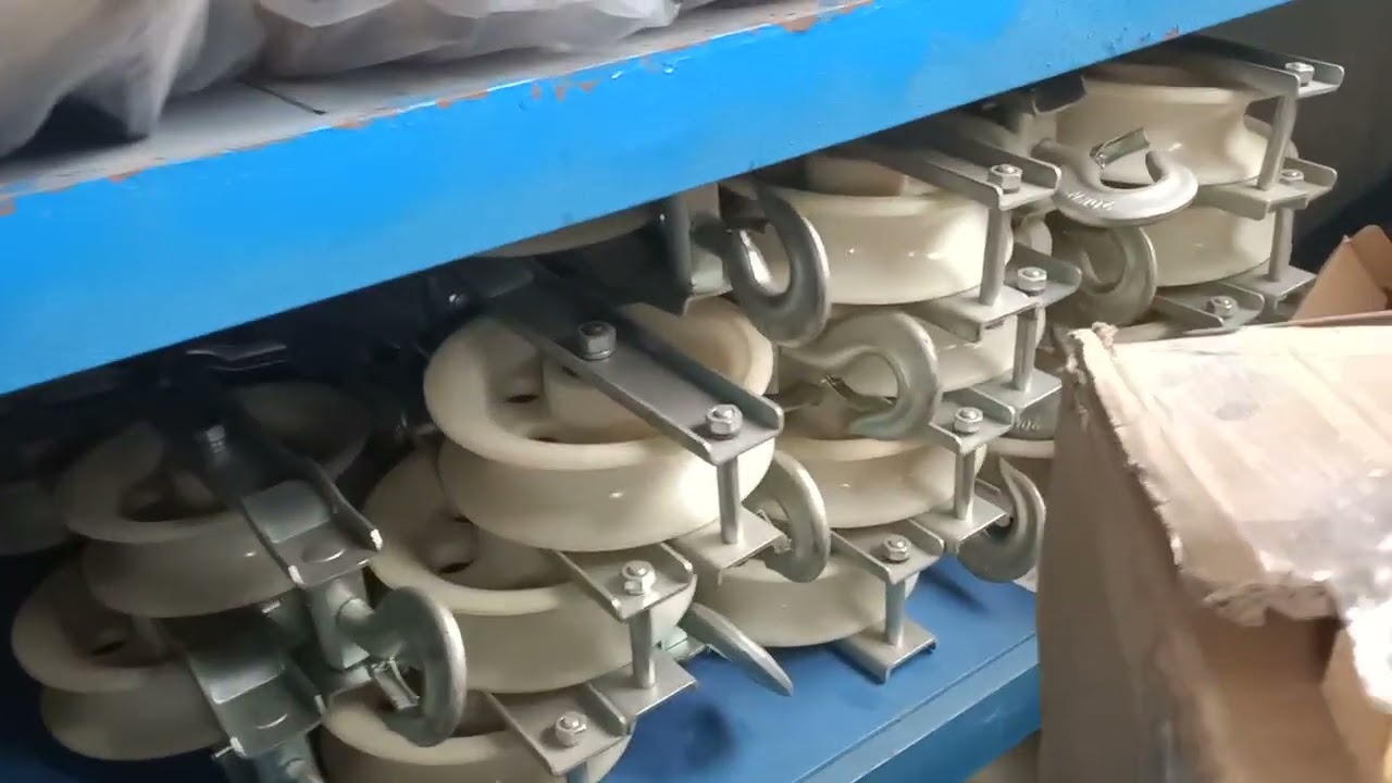 Second hand cable rollers for sale, cable tray wire pulling rollers, China manufacturer, factory