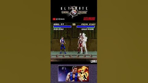 Unreal!  Sub-Zero vs. Shao Kahn fight in UMK3  #funny #hacks #shorts