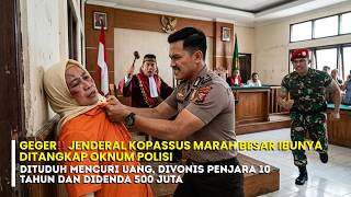 GEGER‼️JENDERAL KOPASSUS MARAH BESAR IBUNYA DITANGKAP OKNUM POLISI DAN DI VONIS PENJARA 10 TAHUN!