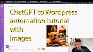 Step by step Make.com ChatGPT Wordpress automation with DALLE image