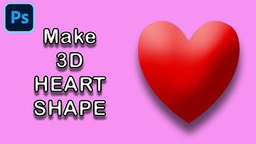 How to make heart shape 3d in photoshop
