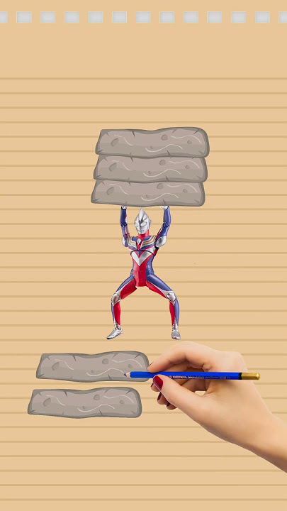 Ultraman Tiga lifts bricks, so awesome!. #ultraman #ウルトラマン #奥特曼