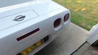 1995 C4 corvette convertible white on black ready for fun in the sun.