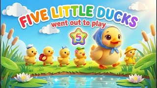 Five Little Ducks 🦆 (Islamic Version) | Nursery Rhyme with Bismillah, Alhamdulillah | Oh My Baby TV