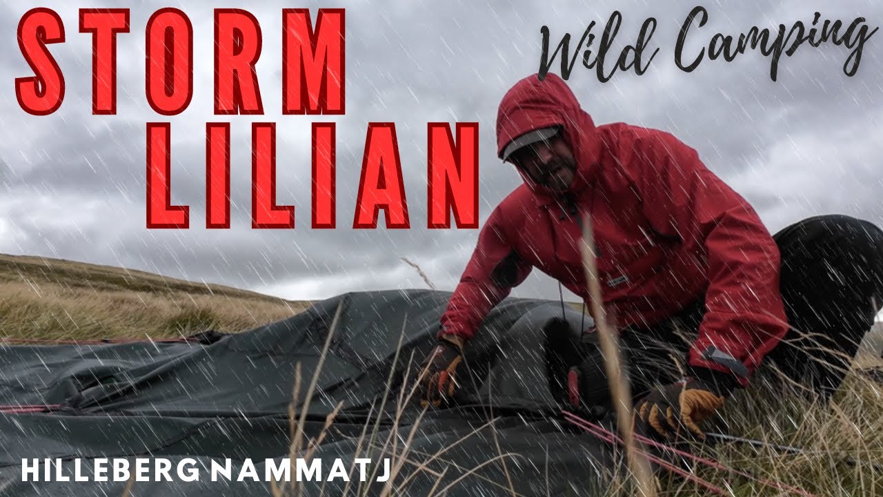 Caught In the Wake of Storm Lilian ! Windy Wild Mountain Camp in the Hilleberg Nammatj 2