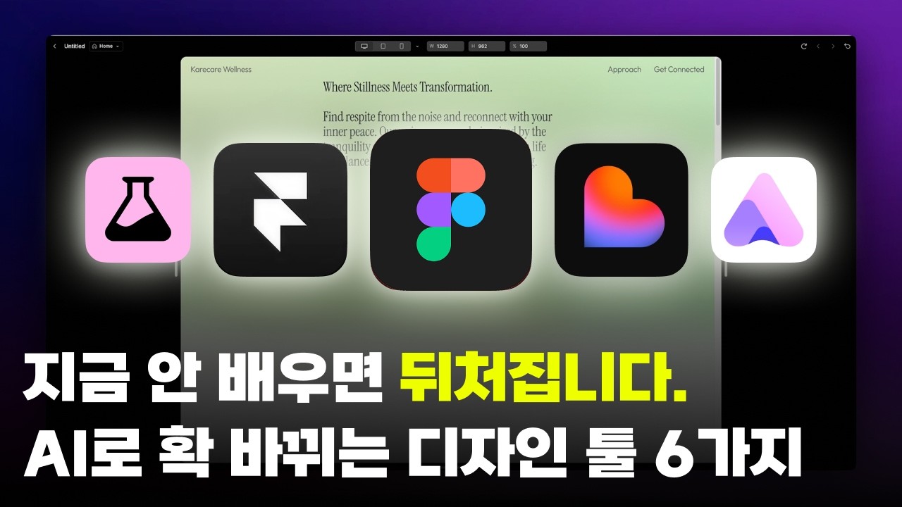 한 방에 정리! 요즘 핫한 AI 디자인툴 & 웹앱 빌더 6가지 장단점, 가격, 활용팁 까지