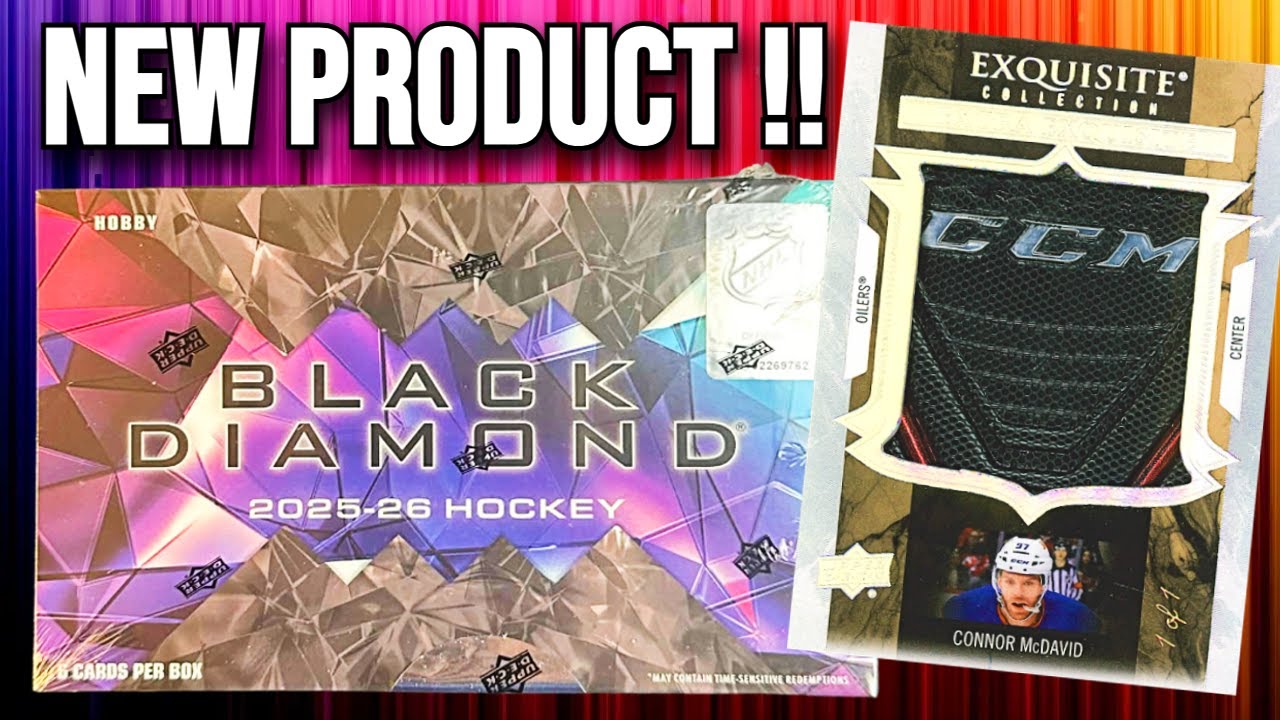 Открытие хоккейной коробки Hobby Box на Upper Deck Black Diamond 2025-26 гг.