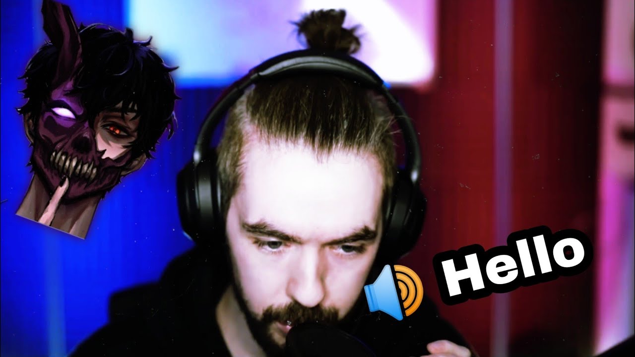 Jacksepticeye says HELLO in Corpse husband's Deep Voice