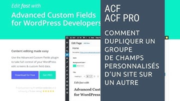 #WordPress : comment dupliquer des champs #ACF d’un site sur un autre