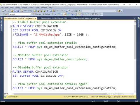 22 Using the Buffer Pool Extension in SQL Server