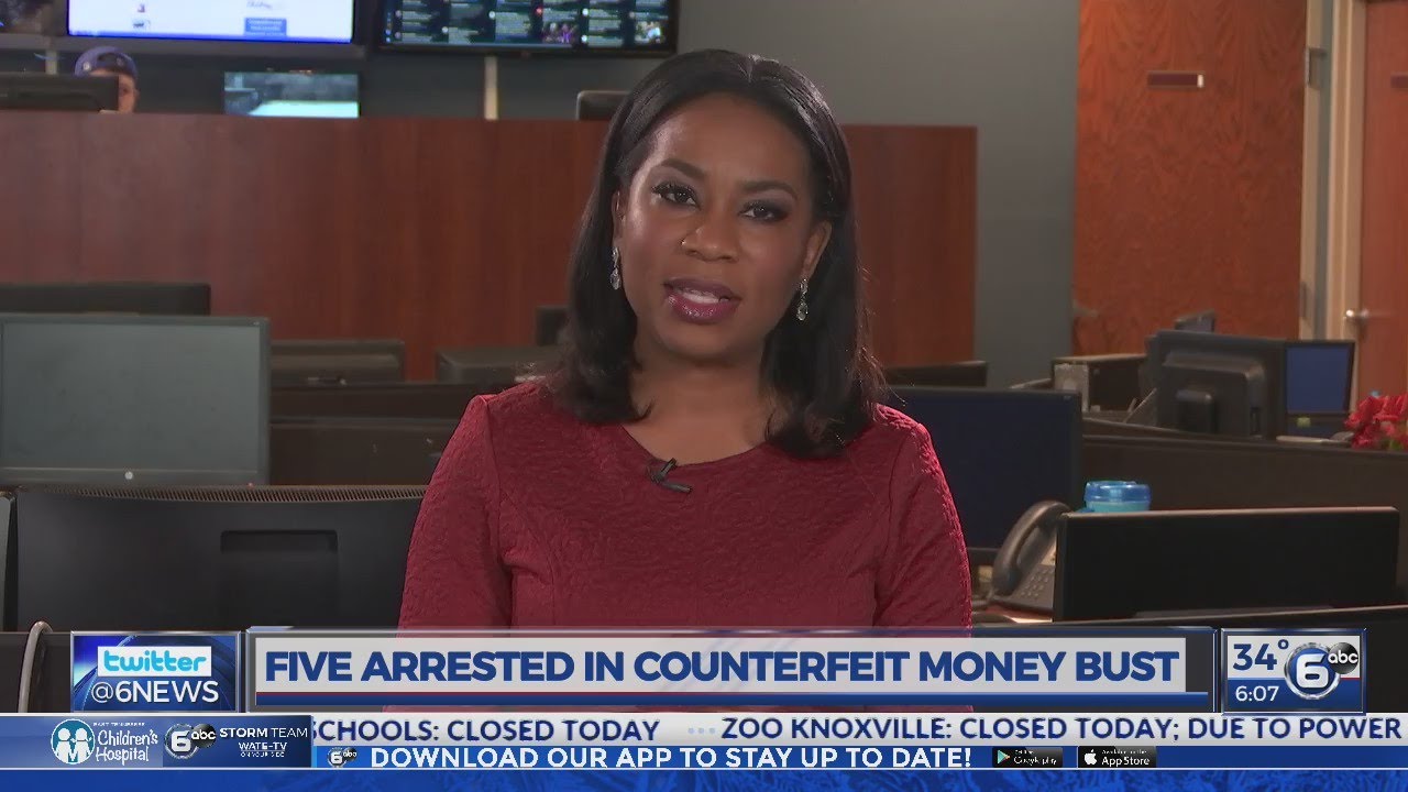 Five arrested in Oak Ridge counterfeit money bust - YouTube