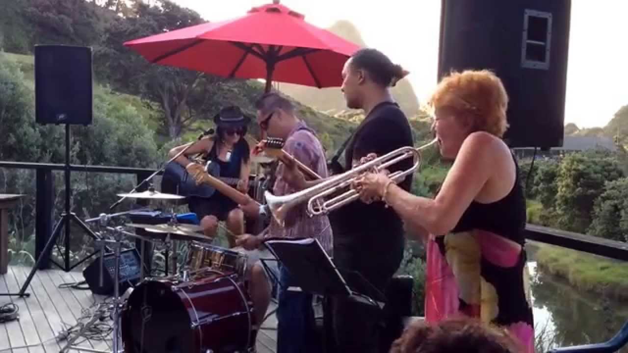 Edwina Thorne with Cat Tunks at the Piha RSA