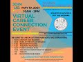 Virtual Career Connection Event - May 19th, 2021