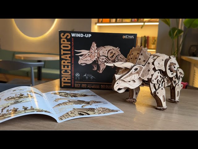 EWA Eco-Wood-Art - Triceratops - YouTube
