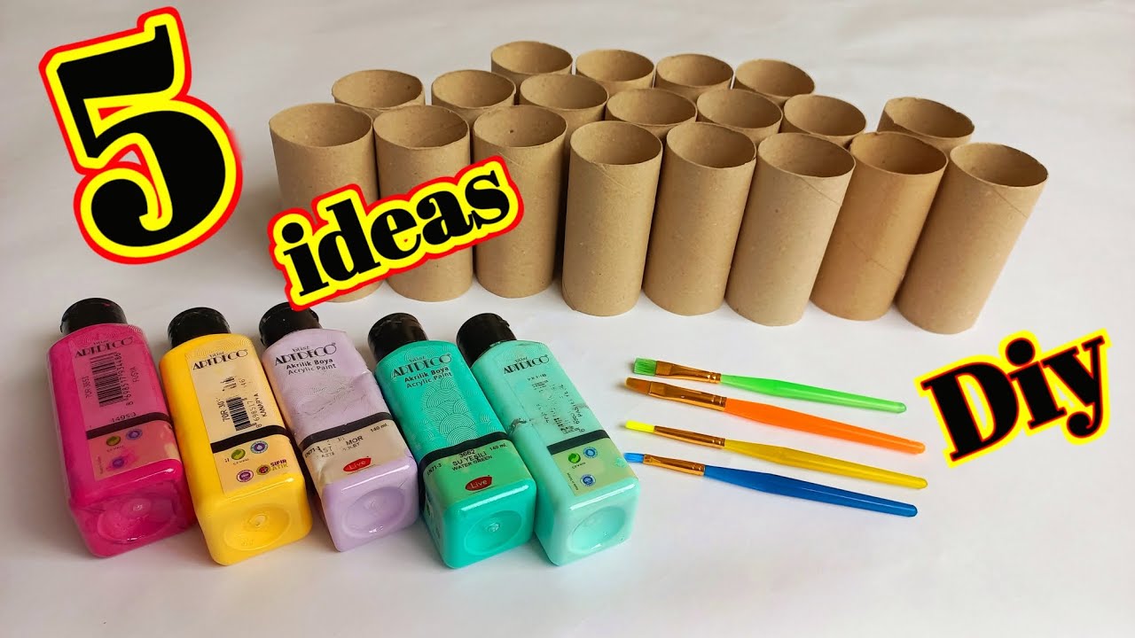 5 потрясающих идей с рулонами туалетной бумаги! Отличная идея переработки - декор дома