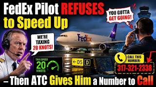 FedEx Pilot REFUSES to Speed Up — Then ATC Gives Him a Number to Call