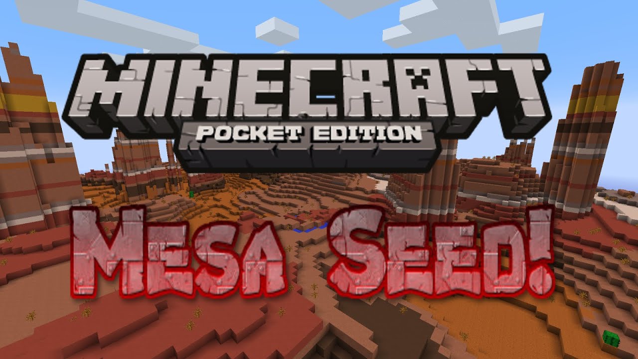 Minecraft Pocket Edition Mesa Biome Seed! - YouTube