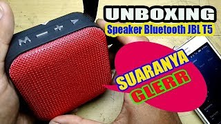 SUARA SPEAKER BLUETOOTH JBL T5 JOOOS BUAT KAMAR TIDUR