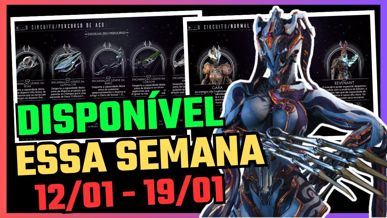 WARFRAME - RESET SEMANAL 12/01/26 ATÉ 19/01/26 ARMAS INCARNON DICAS DO CIRCUITO