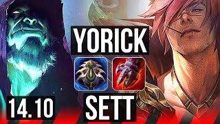 YORICK vs SETT (TOP) | 43k DMG | BR Diamond | 14.10