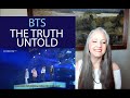 Voice Teacher Reaction to BTS  - Truth Untold LIVE