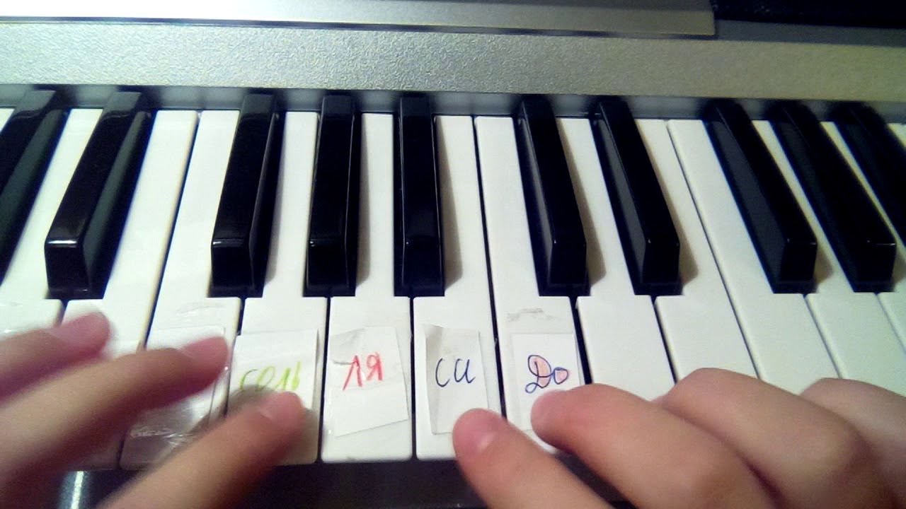 Начала играть на пианино
