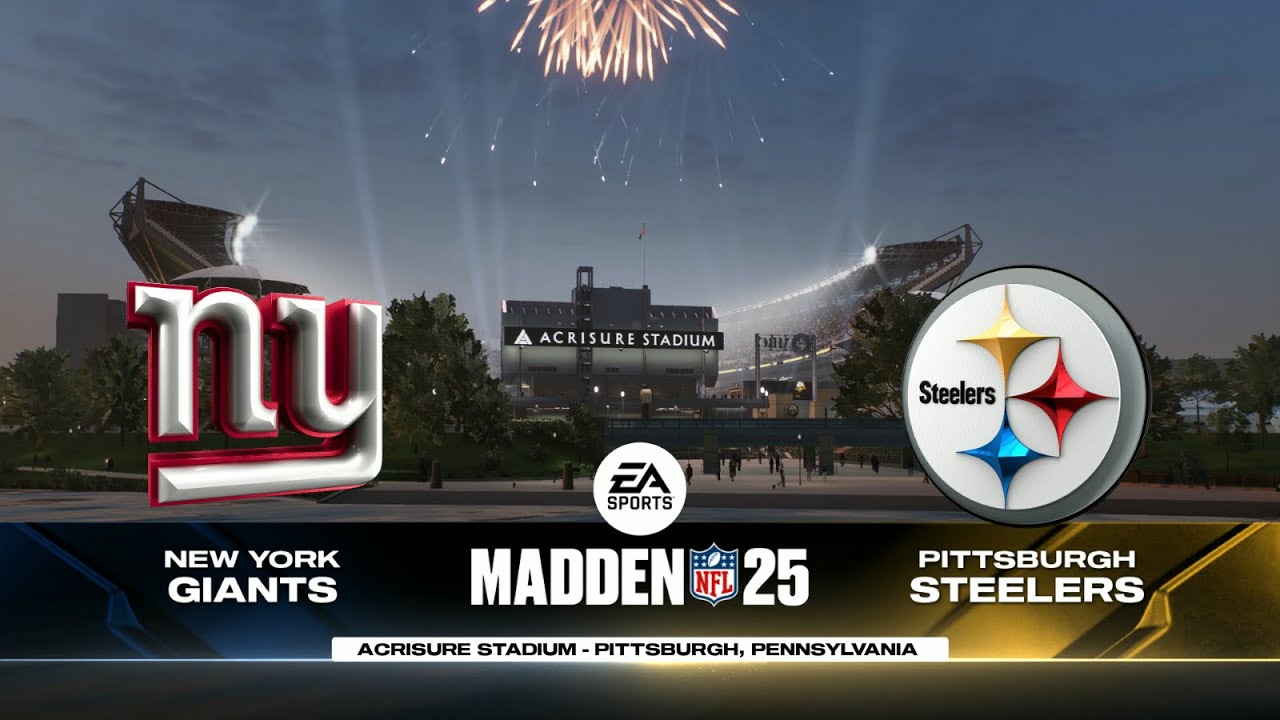 Madden 25 - New York Giants @ Pittsburgh Steelers - 2024-25 Free Agency ...