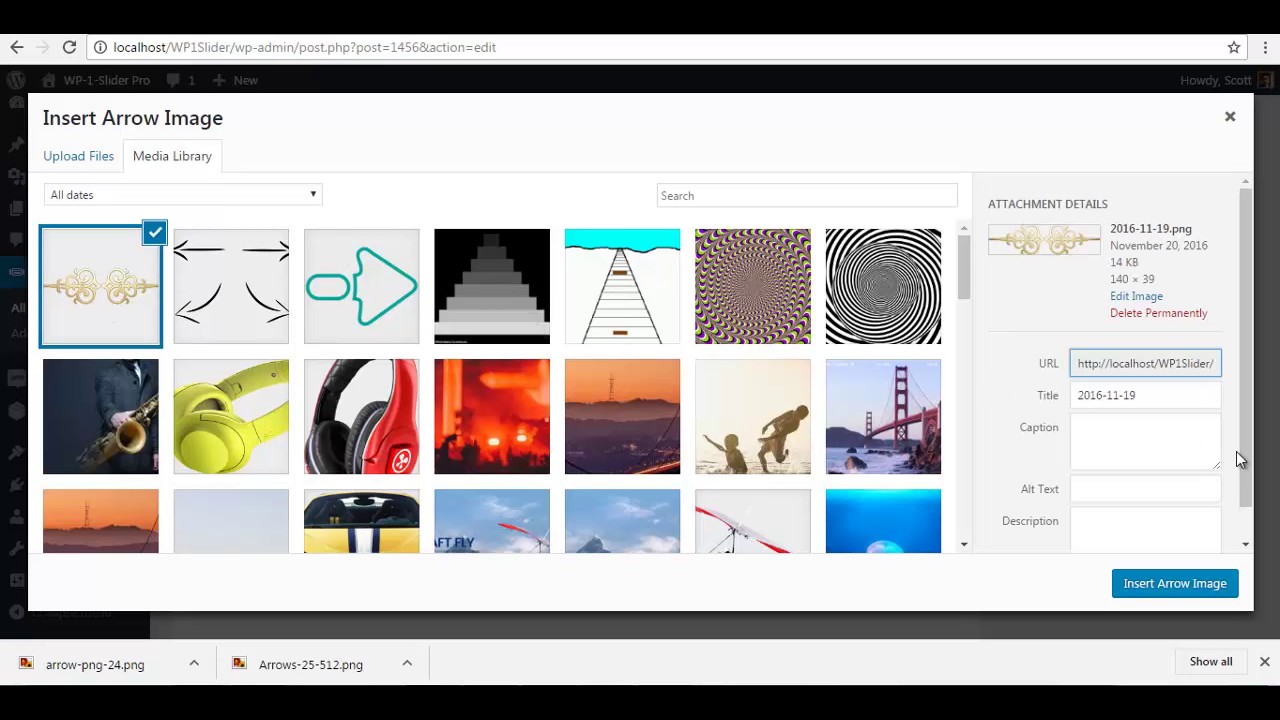 Premium Slider Plugin WP 1 Slider Pro Uploading Custom Arrows