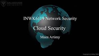 Network Security Lecture 10 - Cloud Security