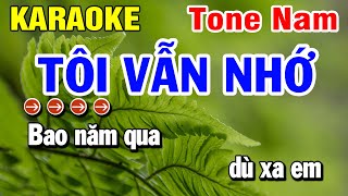 Karaoke Tôi Vẫn Nhớ Nhạc Sống Tone Nam Cha Cha | Huỳnh Lê