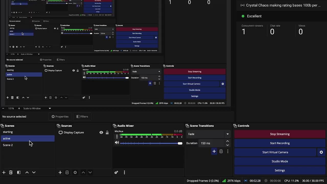 Crystal Chaos making rating bases 100b per base/stash
