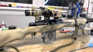 SAR 12c Semi- Springfield M1A paintball marker!! 100% finish