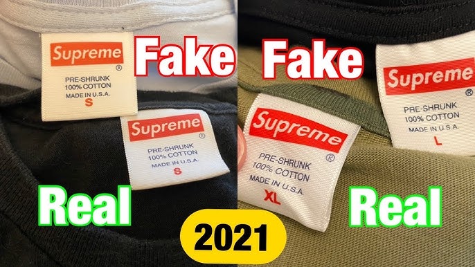 How To Tell Real vs. Fake Supreme T-Shirt (With Side by Side