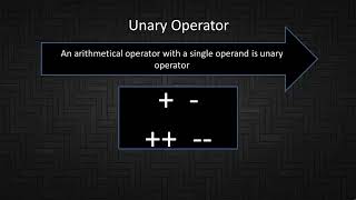 ch 4 Operators and expressions
