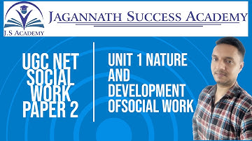 UGC NET Paper 2 - Social Work I Unit 1 - Nature and Development of Social Work I Part 3 I Goal JRF.