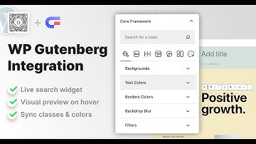 Gutenberg Integration Addon for Core Framework