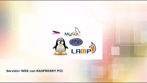 Servidor Web en Raspberry Pi3