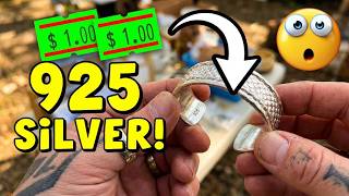 Ep721: I Paid $1 For A Solid Sterling Silver Cuff Bracelet At This Garage Sale! 🤯🤯🤯