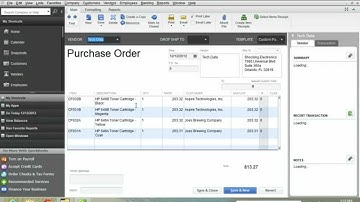 QuoteWerks: Creating Purchase Orders in QuickBooks