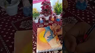 Lord shiv parvati's hand drawing #art #artscraft #artandcraft #painting#shivshankar