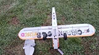 Quick flight on this rainy evening with the Hobbyzone Carbon cub s2 1.3m aka BIG BIRD🛫🫡🛬💥#rawfootage