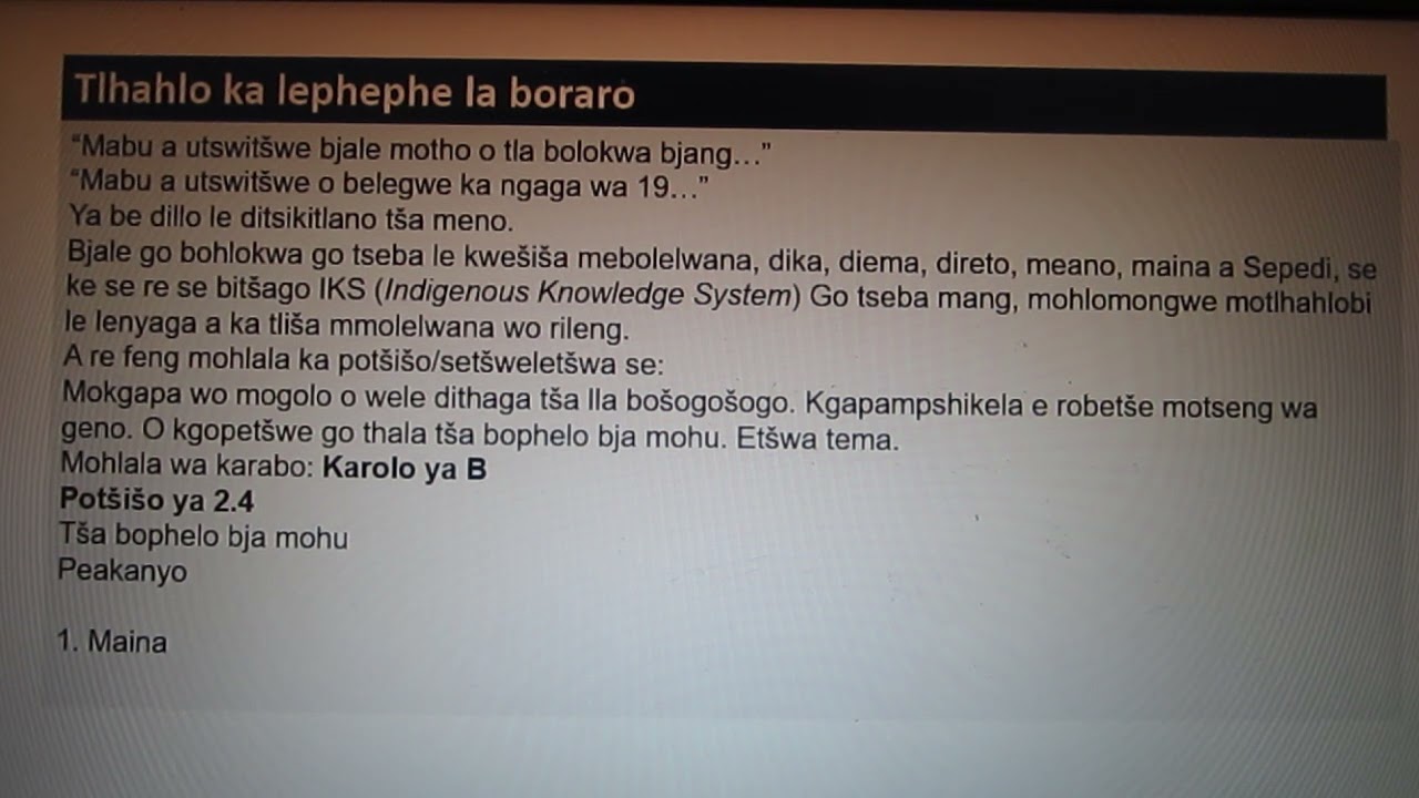 Phahlošo ka karolo B ya dingwalwa tša tirišano