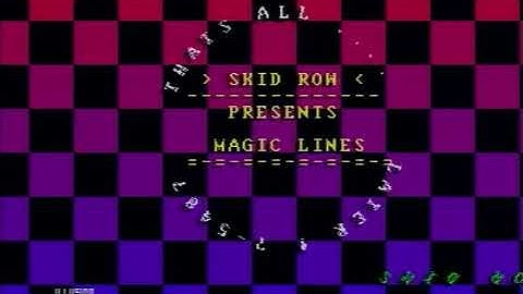 Skid Row - Cracktro for Magic Lines (Amiga - 1990)