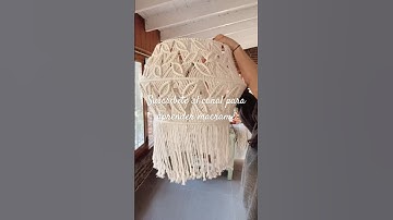 Suscribite al canal para aprender macrame #macrame #hechoamano #macrametutorial