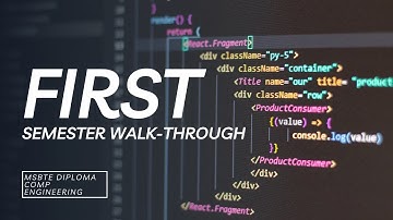 What is There in MSBTE Diploma Computer Engineering First Semester