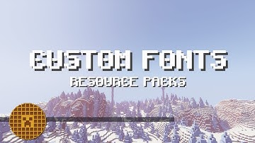 How To Customize FONTS In Minecraft Resource Packs!