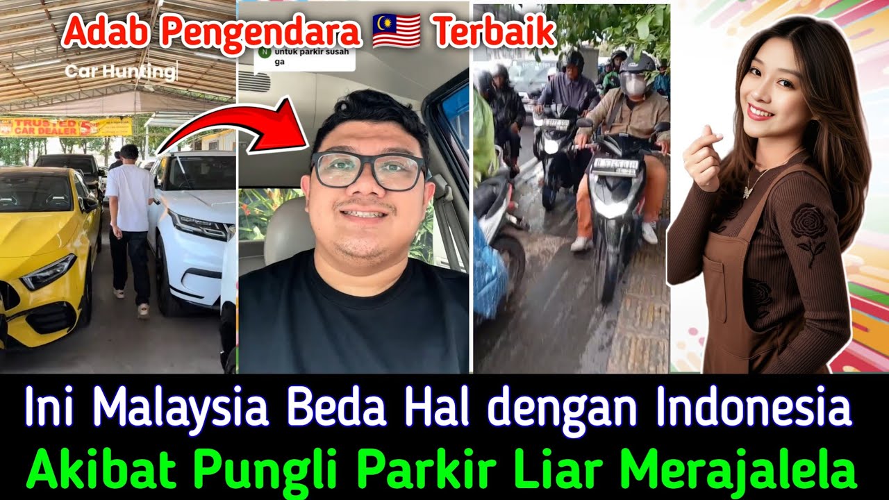 KALAU TAK DATANG KE MALAYSIA, AKU TAK TAU  PARKIR & CARA BERKENDARA BEDA 🇮🇩
