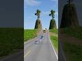 beamNG Drive - ups &amp; down bollard crashes part 450 #beamngdrive  #trending #youtubeshorts #shorts