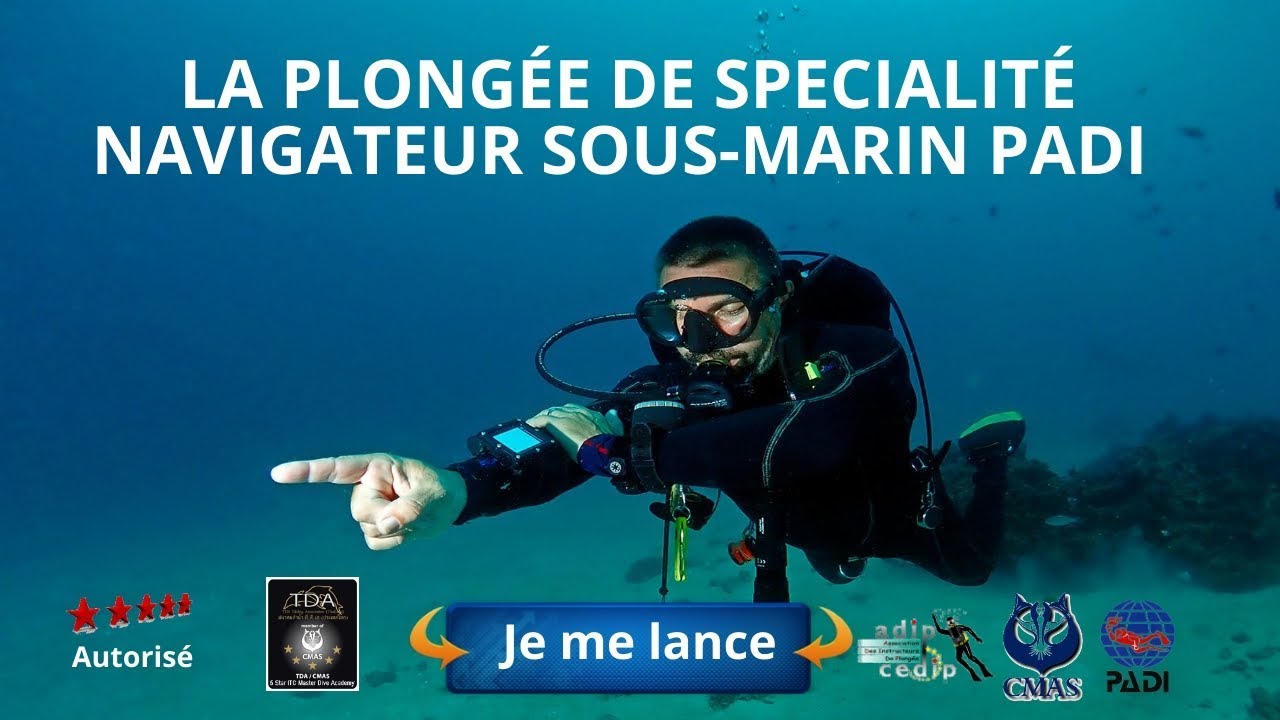 La formation de spécialité de plongée scuba navigateur