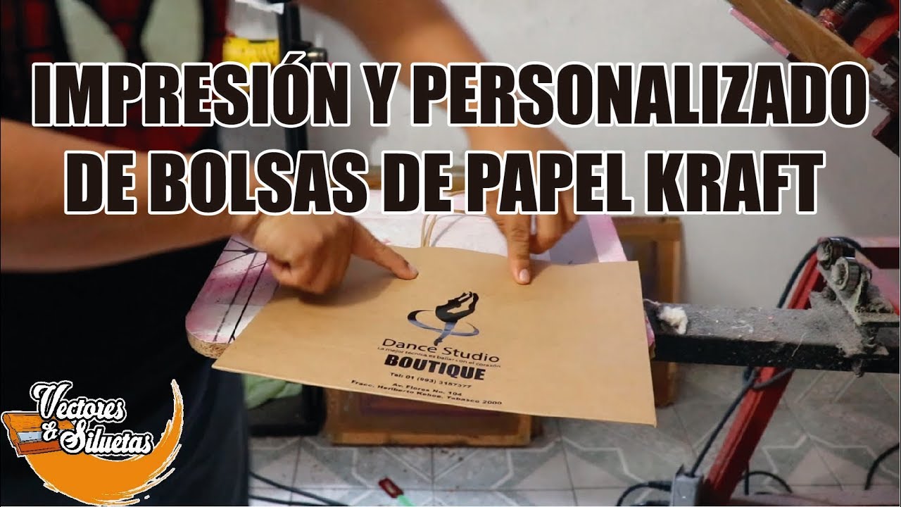 vía Resentimiento Garganta Impresion y personalizado de bolsas de papel kraft - YouTube